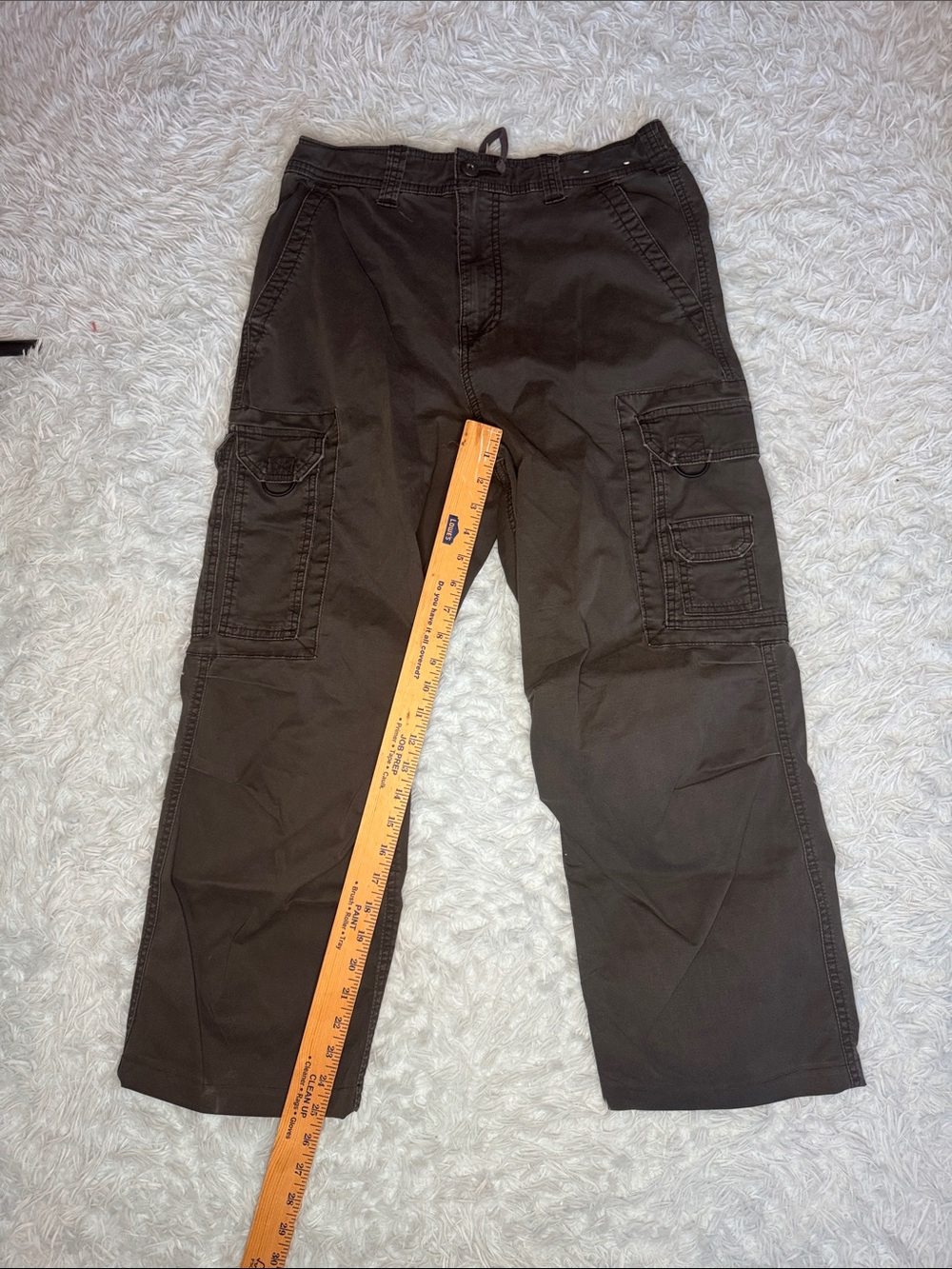 Men's Blue Cargo Pants with Multiple Pockets professional hemmed 32x29